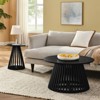 FONTOI Modern Minimalist Coffee Table, Nordic Style Side Table for Both Home and Office, Black, 31.5"*17.7"*31.5" - 4 of 4