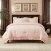 Ruffle Comforter Set, Soft Washed Microfiber Lightweight & Fluffy All-Season Ruffled Bedding Comforter Set - 3 of 4