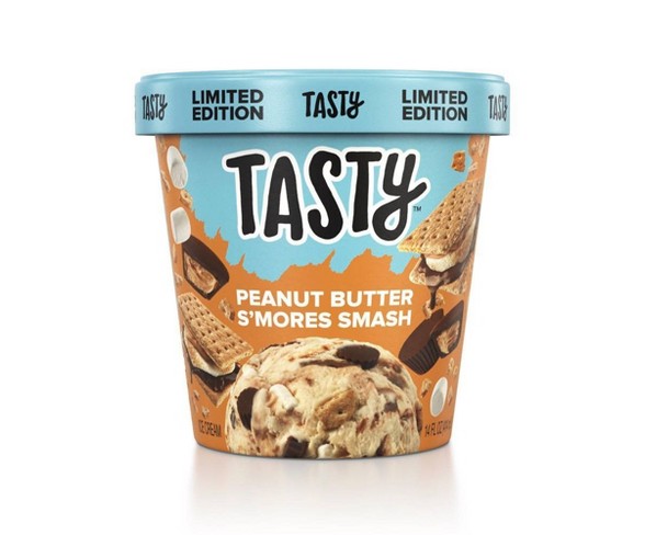 Tasty Peanut Butter S'mores Smash Ice Cream - 14 fl oz