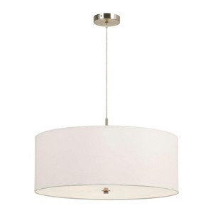 Cal Lighting 60W X 3 Addison Drum Pendant Fixture. Dia:24 - 1 of 3