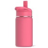 Hydrapeak Mini 14oz Kids Stainless Steel Insulated Water Bottle With Leak Proof Straw Lid - 3 of 4