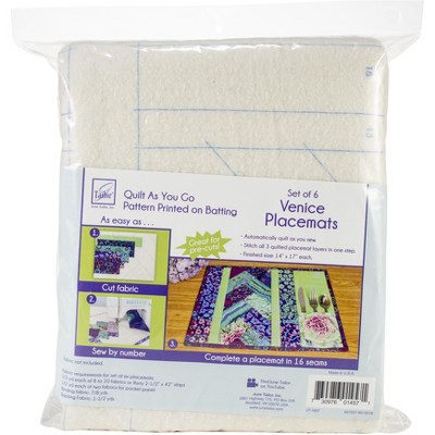 June Tailor Quilt As You Go Placemat 6/Pkg-Venice