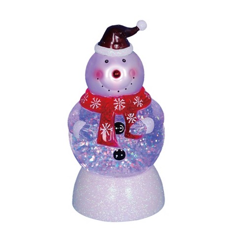 LED Lighted Santa Acrylic Christmas Snow Globe - 12