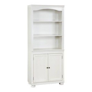 HOMES: Inside + Out Bloomguard Traditional 3 Open Shelf Bookcase with 2 Door Cabinet - 1 of 4