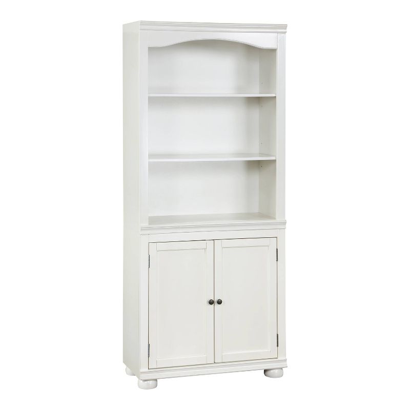 HOMES: Inside + Out Bloomguard Traditional 3 Open Shelf Bookcase with 2 Door Cabinet, 1 of 10