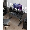 VASAGLE Electric Standing Desk with Drawers, Sit Stand Desk with Built-in Power Strip, Adjustable Height, 23.6 x 47.2 Inches - 3 of 4