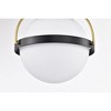 Nuvo Lighting Lakeshore 1 - Light Flush Mount in  Matte Black - 2 of 4