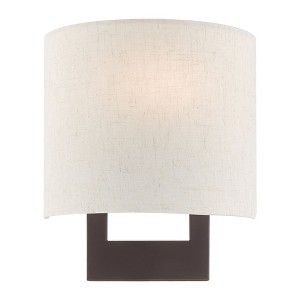 Livex Lighting Hayworth 1 - Light Wall Light in  Bronze - 1 of 4