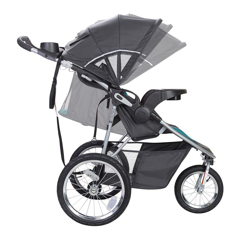 Baby Trend Pathway 35 Jogger Toddler Infant Baby Jogger Stroller Travel System with Canopy and Ally 35 Infant Car Seat, Optic Teal, 4 of 7