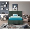 Meridian Furniture,Nash Boucle Fabric Bed - 3 of 4