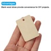 Unique Bargains Blank Hanging Ornaments DIY Craft Unfinished Craft Wood Slices 2x1.3 Inch - 4 of 4