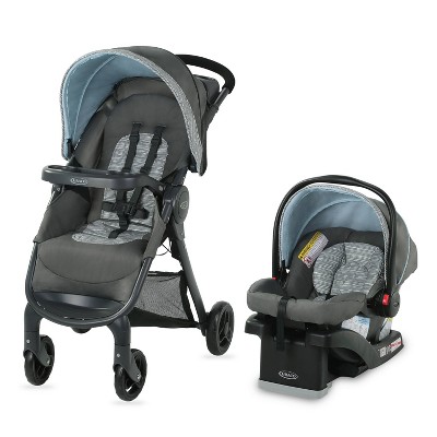 Photo 1 of Graco FastAction Fold SE Travel System with SnugRide Infant Car Seat - Carbie