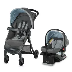Graco FastAction Fold SE Travel System with SnugRide Infant Car Seat 