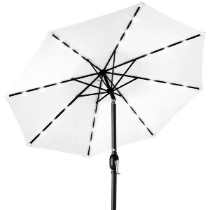 Best Choice Products 10ft Solar LED Lighted Patio Umbrella w/ Tilt Adjustment, UV-Resistant Fabric - 1 of 4