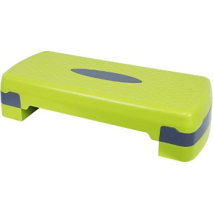 Fitvids Adjustable Aerobic Stepper Platform, Non-Slip Workout, 27", Lemon/Gray - 1 of 4