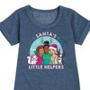 - Barbie - Holidays & Christmas Graphic Short Sleeve Fleece Dress - 2 of 4