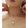 Cross Pendant Necklace for Women - HTUTWOO™ Cubic Zirconia, Adjustable Jewelry, 18K Gold Plated Jewelry, for Everyday Wear&occasions - 2 of 4