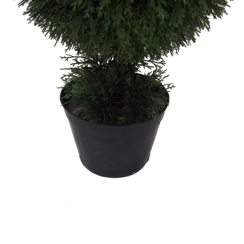 Vickerman Artificial Cedar Ball Topiary In Pot UV, 4 of 9