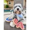 USA Sugar Cookie Dog Toy - 4th of July, Memorial Day, Patriotic Pet Plush Squeak Toys - 3 of 4