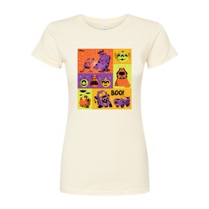 Women's - Disney - Halloween Movies Grid Fitted Graphic T-Shirt - 1 of 3