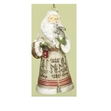 Roman 3.5" Religious Inspirational Santa Claus Christmas Ornament - Tan