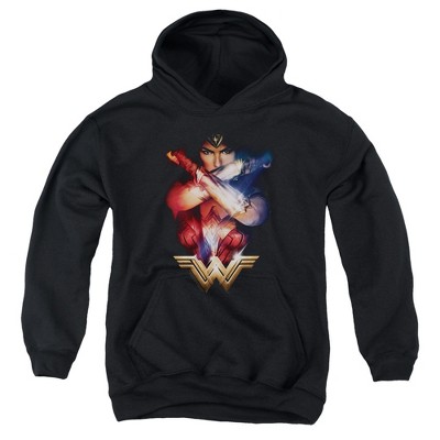Boys’ Wonder Woman Movie Arms Crossed Hooded Sweatshirt