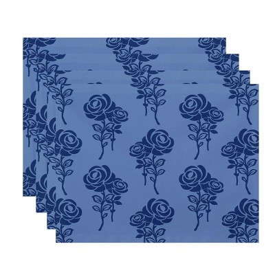 4pk Placemats Blue - e by design