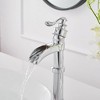 BWE Waterfall Single Hole Single-Handle Vessel Bathroom Faucet With Pop-up Drain Assembly - 4 of 4