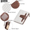 BEAFUP Small Wallet for Women,with 9 Credit Card Slots and 3 Clear Windows & 1 Zipper Pocket Leather Bifold Compact RFID Blocking Wallet - 4 of 4