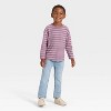 Toddler Boys' Long Sleeve Jacquard Striped Oversized T-Shirt - Cat & Jack™ - 3 of 3