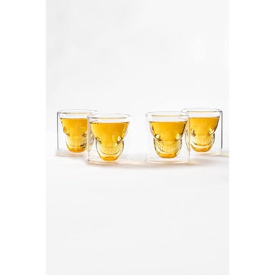 LEMONSODA Set Di 4 Bicchieri Vintage Linea Retta - Cristallo Senza Piombo 295 Ml, Ideali Per Cocktail E Whisky