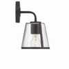 Crystorama Lighting Fulton 1 - Light Vanity in  Black/Clear - 4 of 4