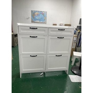 Shoe Cabinet with 4 Doors and 2 Drawer - 1 of 1