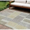 Sand Ivory And Gold Geometric Washable Indoor Outdoor Area Rug - 2 of 4