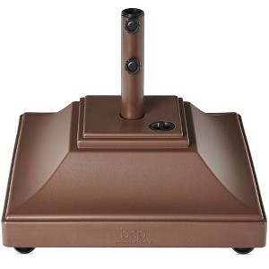 Best Choice Products Mobile Umbrella Base, Fillable Heavy-Duty Market Stand w/4 Wheels, 2 Locks, 120lb Capacity - 1 of 4