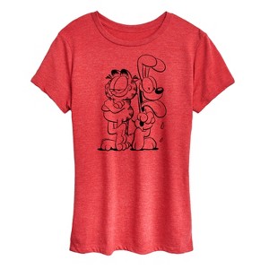 Women's - Garfield - Garfield And Odie Short Sleeve Graphic T-Shirt - 1 of 4