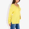 Anna-Kaci Women's V-Neck Henley Knit Sweater with Button Details - 4 of 4