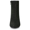 Allegra K Women's Zip Closure Pointed Toe Clear Block Heel Halloween Glitter Ankle Boots - 2 of 4