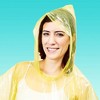 Juvale Juvale 20-Pack Disposable Rain Ponchos with Hood for Adults and Family - Clear Multicolor Emergency Raincoats - 4 of 4
