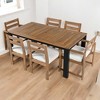 Mshliw 7-Piece Outdoor Patio Dining Set with Table, Umbrella Hole, 2 Armchairs & 4 Side Chairs – outdoor Furniture Set for Garden, Backyard, Poolside - 2 of 4