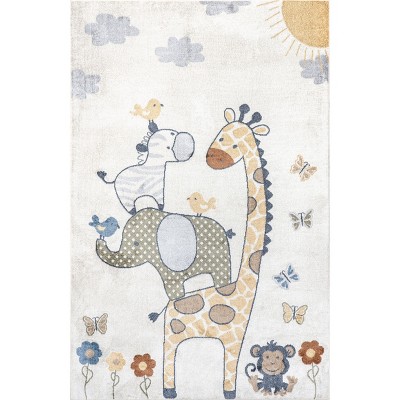 nuLOOM Cass SpinClean Machine Washable Stain-Resistant Area Rug