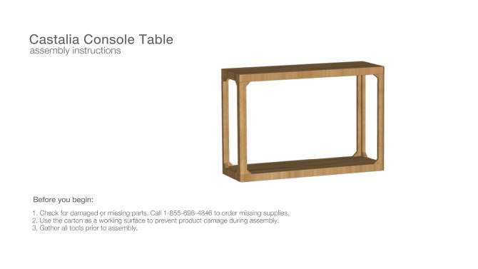 Castalia Console Table - Threshold&#8482;, 2 of 8, play video