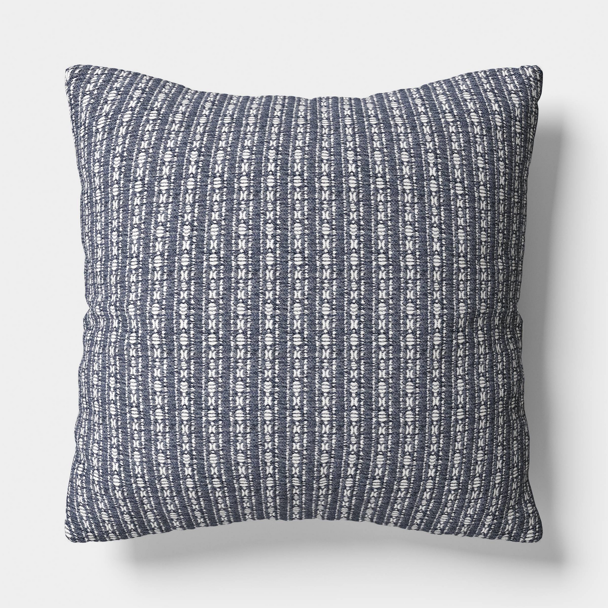 Oversized Square Reversible Matelasse Stripe Pillow blue - Threshold™