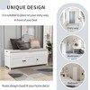 NicBex 43.5" Storage Ottoman Bench,Shutter Door Foot Stool with Removable Cushion,Bed Bench with Hidden Compartment,Storage Bench for Bedroom - 4 of 4