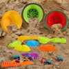 Beach Toys for Kids, Silicone Collapsible Foldable Beach Bucket Travel Beach Toys for Summer Outdoor Camping and Fishing Tub for Toddlers Boys Girls - 4 of 4