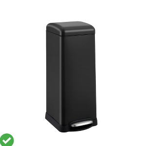 8 Gallon(30l) Stainless Steel Step Trash Can w/ Soft-Close Lid Slim Fingerprint Resistant Design - 1 of 4