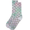 Memoi Women's Checkered Ribbed Half Cushion Crew Socks - 3 of 4