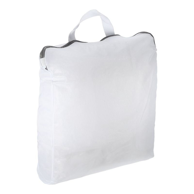 Unique Bargains Portable Laundry Bag White Gray 1 Pc, 1 of 7