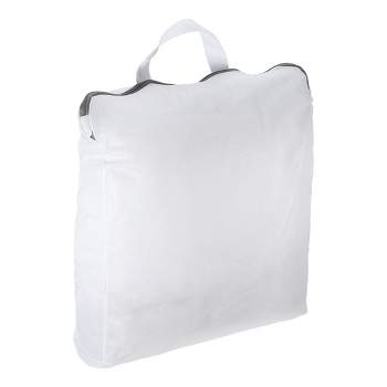 Unique Bargains Portable Laundry Bag White Gray 1 Pc
