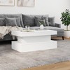 vidaXL Coffee Table White Engineered wood Medium Coffee Table - 4 of 4